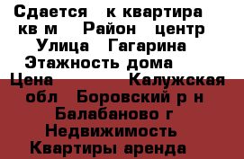 Сдается 2-к квартира 46 кв.м. › Район ­ центр › Улица ­ Гагарина › Этажность дома ­ 5 › Цена ­ 13 000 - Калужская обл., Боровский р-н, Балабаново г. Недвижимость » Квартиры аренда   